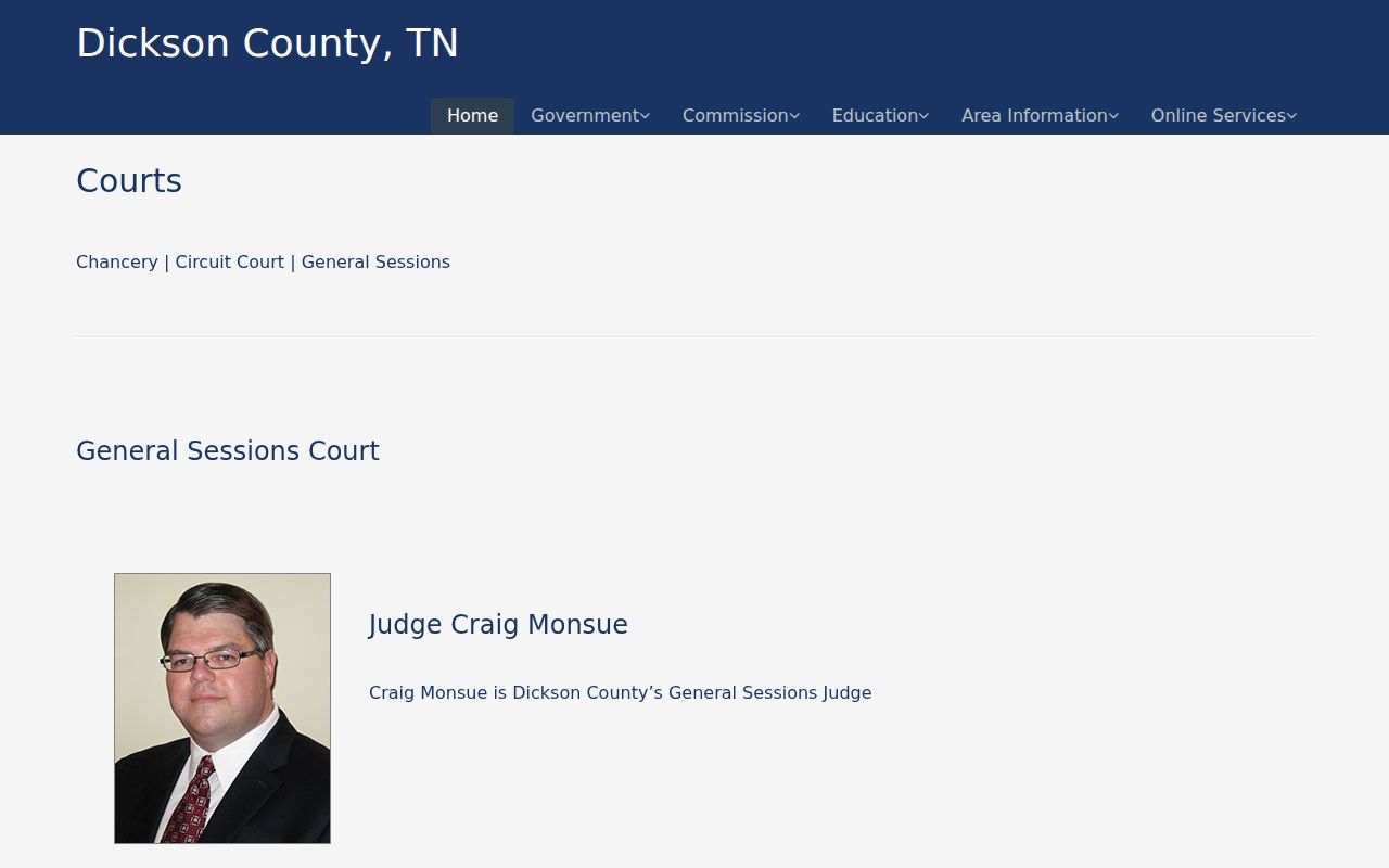 General Sessions clerk source for Charlotte criminal court records